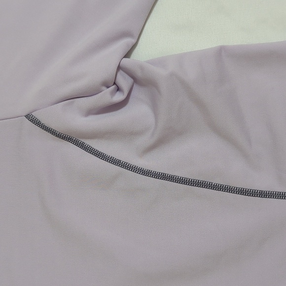 Nike Pro Dri-Fit Mock-Neck Long-Sleeve Top, Color Purple Size L (Kids) - Picture 11 of 14